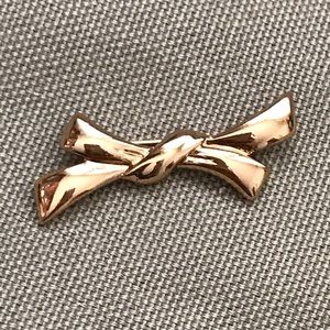 Monet Ribbon Bow Gold-tone Broach Pin